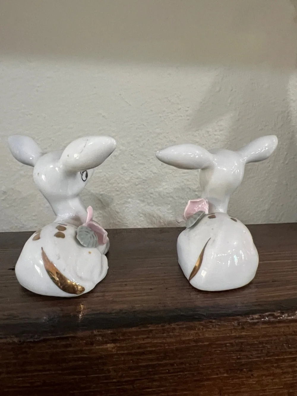 Vintage Chase Japan Set of Three Deer Porcelain